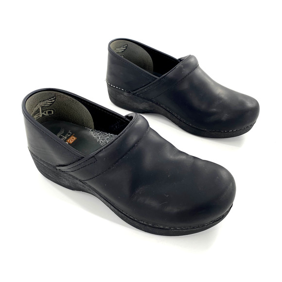 Dansko XP 2.0 Professional Womens Black Leather Clogs Sz 41/10.5-11 Nursing Chef - Picture 1 of 9
